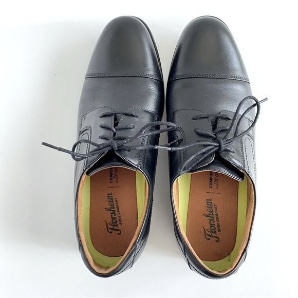 FLORSHEIM Black Leather Midtown Cap Toe Oxford Lace Up Shoes Men's 10D - Picture 8 of 13